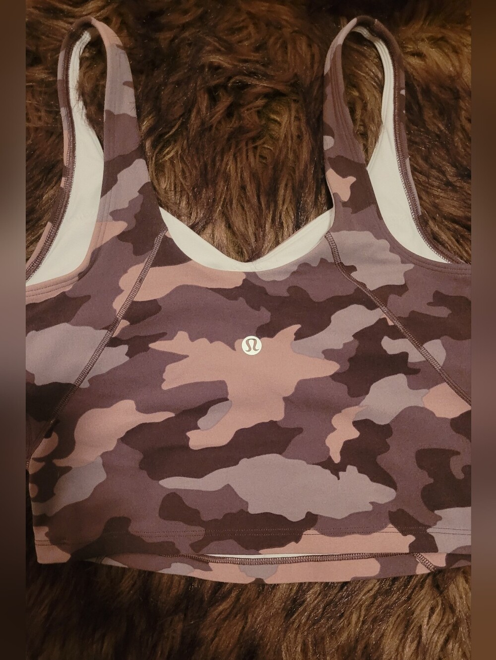 lululemon athletica Pink Camo Sports Bra - Women